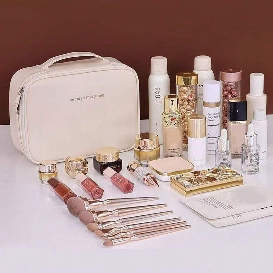 Necessaire LuxeCare™ | Organizador Premium de Cosméticos